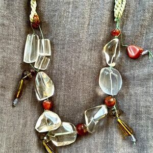 One of a kind crystal necklace